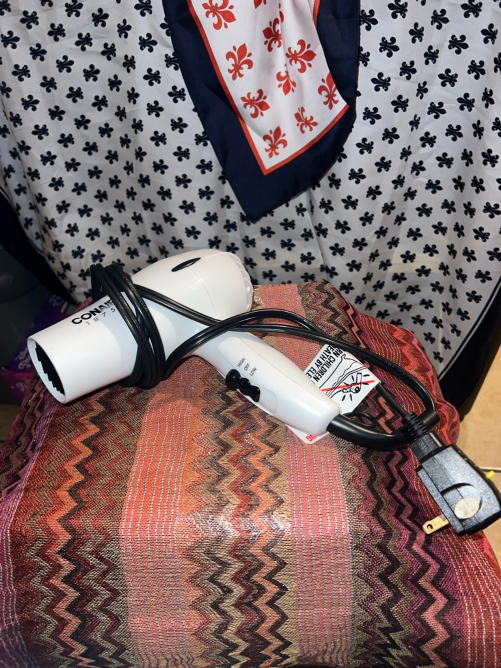 Conair Compact White Travel Hair Dryer